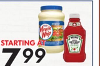 Sobeys Heinz ketchup 1.5 l or miracle whip spread 1.5 l offer