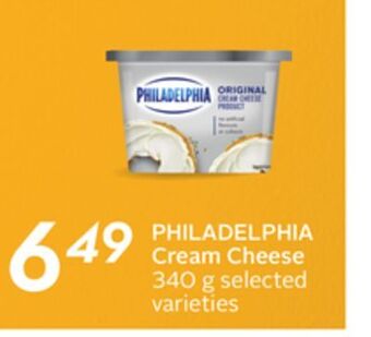 Sobeys Philadelphia cream cheese offer