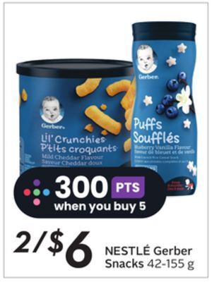 Sobeys Nestlé gerber snacks offer