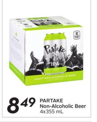 Sobeys Partake non-alcoholic beer offer