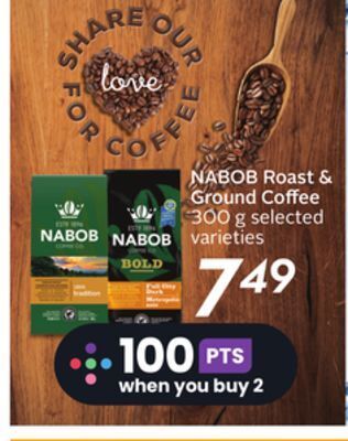 Sobeys Nabob roast & ground coffee offer