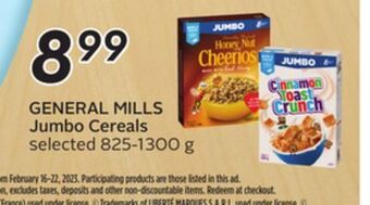 Sobeys General mills jumbo cereals offer