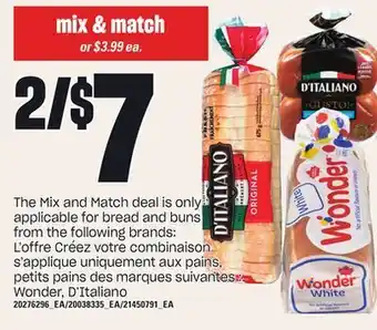 Independent Grocer Wonder, d'italiano offer