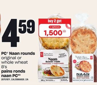 Independent Grocer Pc® naan rounds, 8's offer