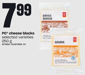 Loblaws Pc® cheese blocks, 250 g offer