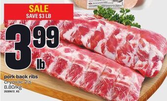 Loblaws Pork back ribs, 2's offer
