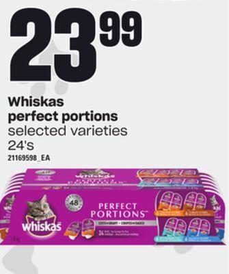 Loblaws Whiskas perfect portions, 24's offer