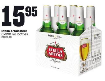 Loblaws Stella artois beer, 6x330 ml bottles offer