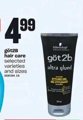 Loblaws Göt2b hair care offer