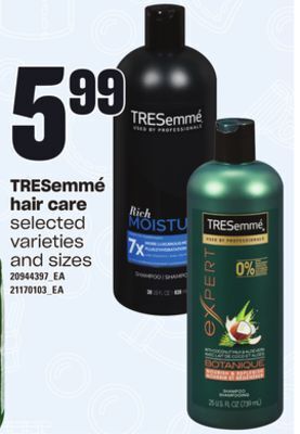 Loblaws Tresemmé hair care offer