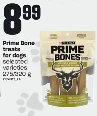 Loblaws Prime bone treats for dogs, 275/320 g offer