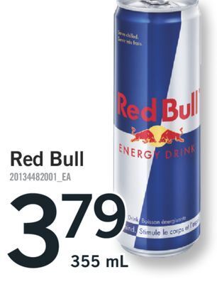 Fortinos Red bull, 355 ml offer