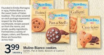 Fortinos Mulino bianco cookies, 180/200 g offer