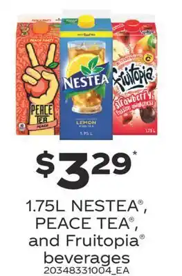 Fortinos Nestea®, peace tea®, and fruitopia® beverages offer