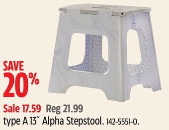 Canadian Tire Type a 13˝ alpha stepstool offer