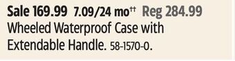 Canadian Tire Maximum wheeled waterproof case with extendable handle offer