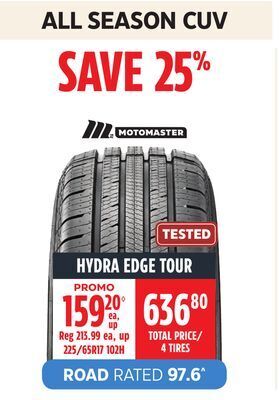 Canadian Tire Moto master hydra edge tour tire offer