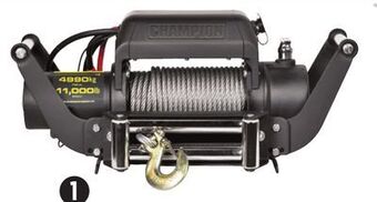 Canadian Tire Champion 11,000-lb truck winch with speed mount offer