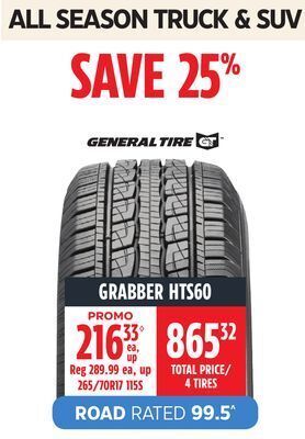 Canadian Tire General tire grabber hts60 tire offer