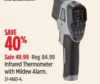 Canadian Tire Maximum infrared thermometer with mildew alarm offer