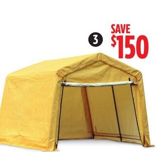 Canadian Tire Weatherfast peak storage shed, 10 x 10 x 8'h offer