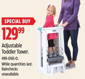 Canadian Tire Simplay3 adjustable toddler tower offer