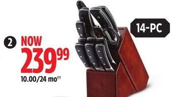 Canadian Tire Henckels balanced forged knife block set offer