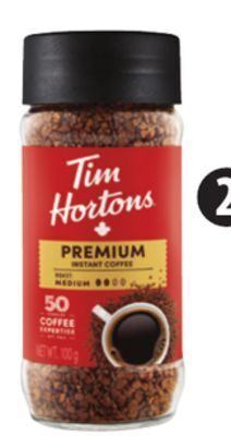Canadian Tire Original or decaf tim hortons instant coffee offer