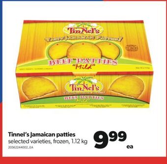 Real Canadian Superstore Tinnel's jamaican patties, 1.12 kg offer