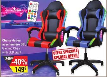 Sushi Shop Gaming chair with led light offer