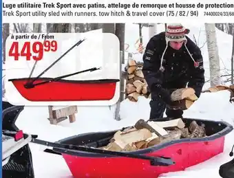 Sushi Shop Trek sport utility sled with runners. tow hitch & travel cover (75 / 82 / 94) offer