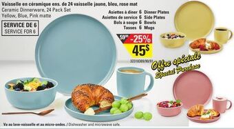 Sushi Shop Ceramic dinnerware, 24 pack set offer
