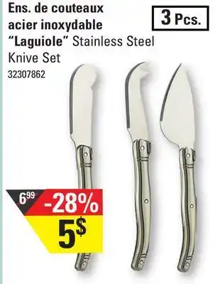 Sushi Shop "laguiole" stainless steel knive set offer