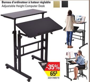 Sushi Shop Adjustable height computer desk offer