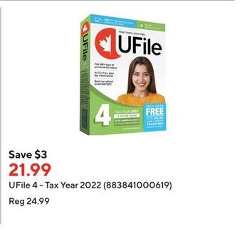 Staples Ufile 4 - tax year 2022 (883841000619) offer