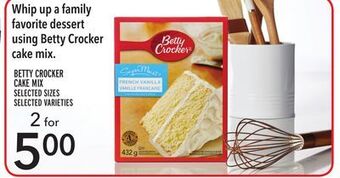 Metro Betty crocker cake mix offer