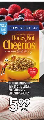 Metro General mills family size cereal offer