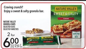 Metro Nature valley granola bars offer