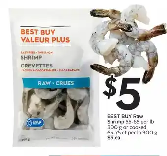 Sobeys Best buy raw shrimp or cooked offer