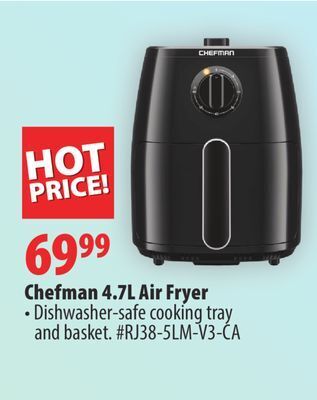 London Drugs Chefman 4.7l air fryer offer
