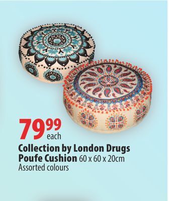 London Drugs Collection by london drugs poufe cushion offer