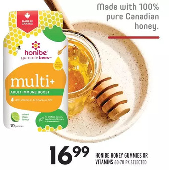 Sobeys Honibe honey gummies or vitamins offer