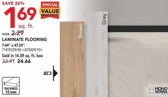 Lowe's Mono serra laminate flooring offer