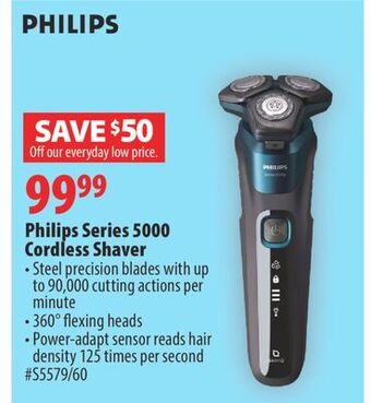 London Drugs Philips series 5000 cordless shaver offer