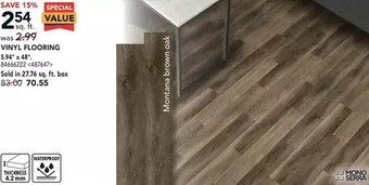 Lowe's Mono serra vinyl flooring offer
