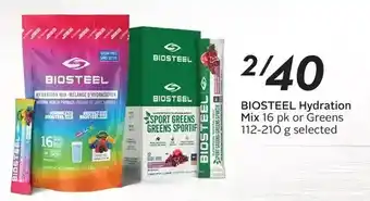 Sobeys Biosteel hydration mix or green offer