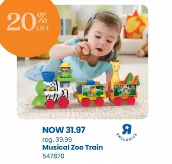 Toys R us Fisher-price little people musical zoo train - r exclusive offer