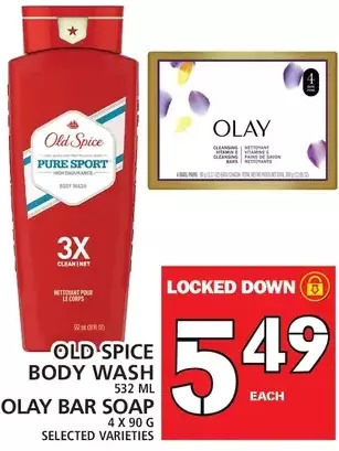Food Basics Old spice body wash | olay bar soap offer