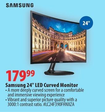 London Drugs Samsung 24" led curved monitor offer