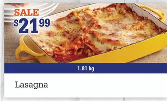 M & M Food Market Lasagna offer